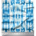 thumbnail image 1 of Soimoi Blue Modal Satin Fabric Shibori Tie-Dye Decor Fabric Printed Yard 42 Inch Wide, 1 of 3