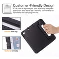 thumbnail image 5 of Allytech iPad 10.2" 2021 Case, iPad 10.2" Case with Screen Protector, Soft EVA Kids Friendly Shockproof Full Protection Convert Stand Handle Case Cover for Apple iPad 10.2" 2021, Black, 5 of 7