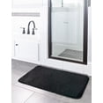 thumbnail image 3 of Rugs.com Bano Everyday Bath Mat Collection Rug – 1' 8 x 2' 7 Midnight Black Machine Washable Shag Bath Mat, Extra Soft and Absorbent, Non-Slip, Quick Dry, Perfect for Bathroom, 3 of 7