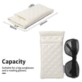 thumbnail image 5 of DizeyBoyo Soft Eyeglass Case, PU Leather Pocket Glasses Cases, Soft Sunglasses Pouch, 2 Pocket Portable Reading Glass Sleeve Slim Travel Slip-In Eyewear Case for Women Men Kids, 5 of 8