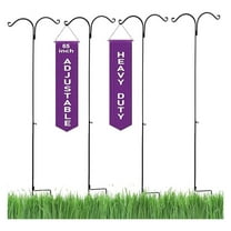 Ashman Garden Hooks 65 Inch - Heavy Duty Steel Plant Hangers (4 Pack)