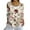 White, variant on Women's Christmas Print Casual Button-Up Cardigan, Lightweight Breathable Knit Sweater Jacket, Versatile All-Season Coat for Daily Wear L