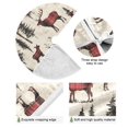 thumbnail image 4 of Yayeee Christmas Tree Skirt 35 inches for Xmas Tree Holiday Party Decoration, Plaid Deer, 4 of 6