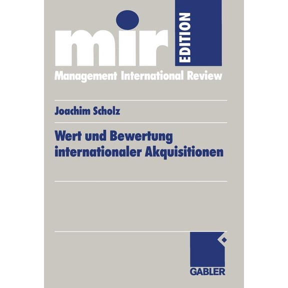 Mir-Edition Wert Und Bewertung Internationaler Akquisitionen, (Paperback)