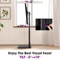 thumbnail image 7 of AOKCOS Modern Swivel Floor TV Stand for 32 - 65 inch Tv,Black, 7 of 7