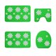 thumbnail image 2 of Alfombras de baño, alfombras para sala de estar, alfombra de área, tapete de baño, juego de 4 alfombras navideñas para baño, alfombras navideñas con copos de nieve, lavables, antideslizantes, absorben, 2 of 6