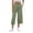 Green, variant on T Womens Dress Pants Women's Solid Color Loose Seven Quarter Pants Long Pants With Slit Cuffs And Casual Pants Business Work Casual Pants