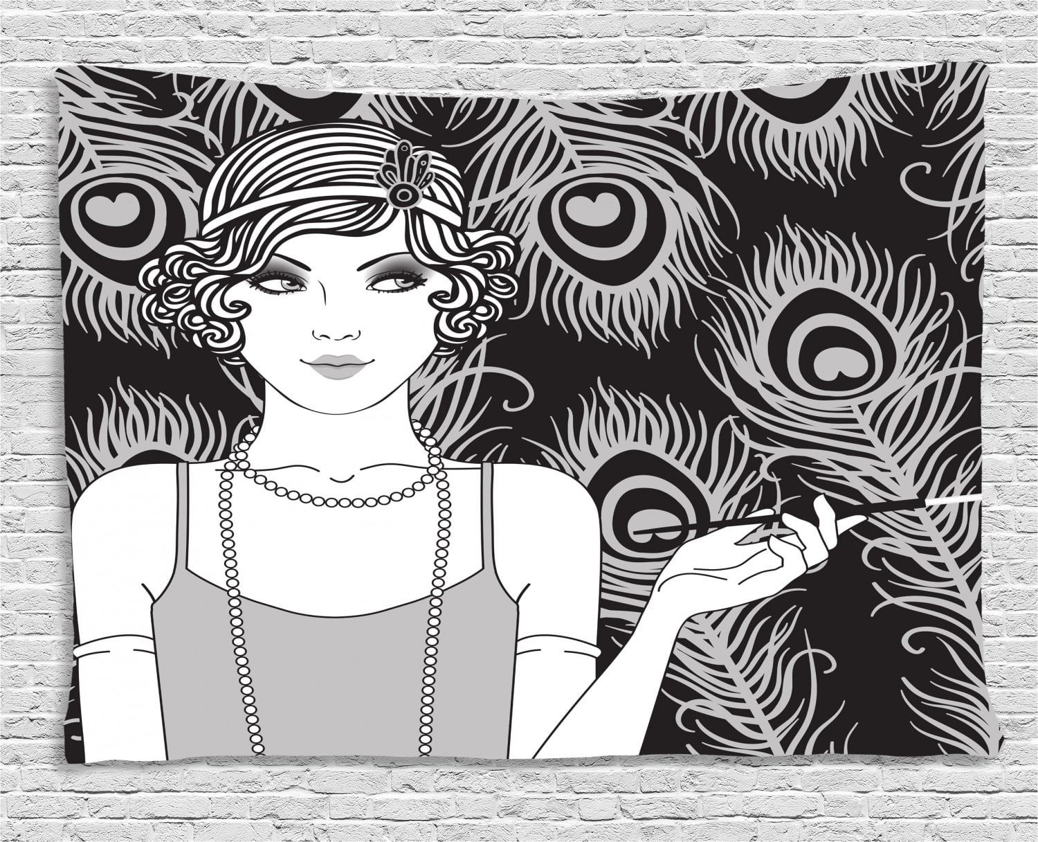 Pin up Girl Tapestry, Retro Style Party Concept and a Teenage Short