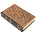 thumbnail image 3 of Clobeau Retro Vintage Embossed Leather Gold Hard Cover Notebook Personal Diary Bronze Hardcover Blank Travel Journal, 3 of 5