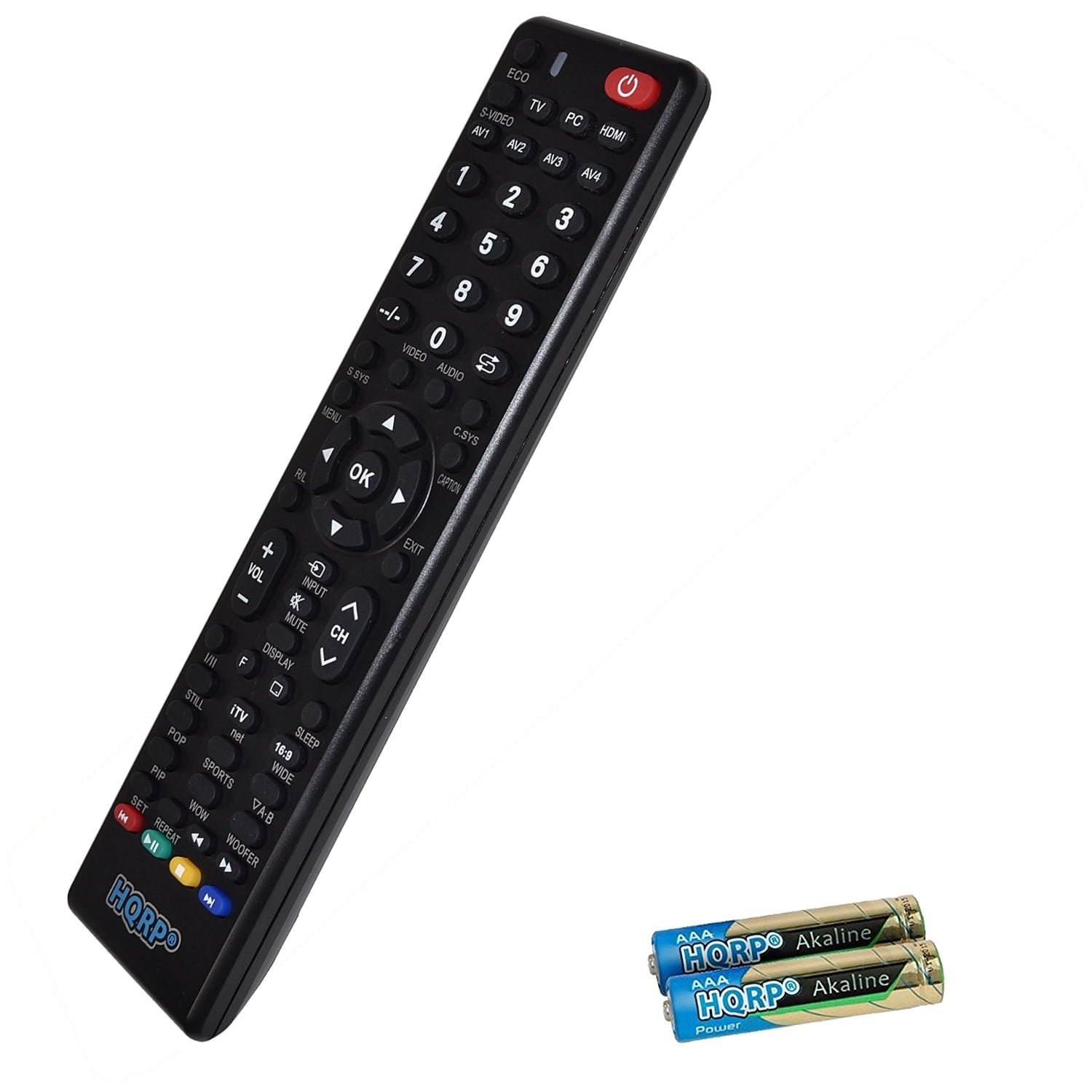 HQRP Remote Control for Sanyo DP58D34, DP65E34, FVD3924, FVD4064