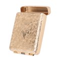 thumbnail image 1 of Coarse  Case, Zinc Alloy Compact Retro  Case Elastic Band Stereo Embossed Pattern 3 Opening  Sealing  For Office Gold,Silver,Bronze, 1 of 8