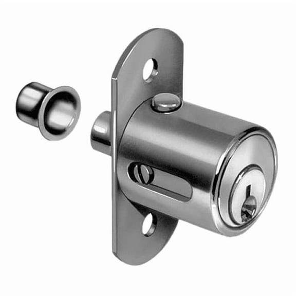 Compx National Sliding Door Lock,Chrome,Key 915 C8142-915-26D