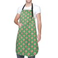 thumbnail image 2 of Zufioo 60s and 70s Style Print Adult Waterproof Apron, Cooking Apron, Flower Arranging and Painting Apron-Adjustable Straps, with Pockets, Kitchen Supplies-One Size, 2 of 9