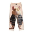 thumbnail image 4 of Daiia Cute Mouse In Glasses Women's Sleep Pant with Pockets and Drawstring,Pajama Pants-Medium, 4 of 9