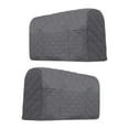 thumbnail image 4 of GROWTH TANK 2Pcs Couch Arm Covers Armrest Slipcovers Home Breathable Sofa Armrest Covers Gray, 4 of 9