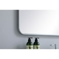 thumbnail image 5 of Soft corner metal rectangular mirror 28x42 inch in Silver, 5 of 5