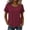 Red, variant on WHEANG 2026 Trendy Summer Tops for Women Short Sleeve Collarless Button Down Shirt Breathable Linen Crop Blouse for Women Lightweight Casual Beach Vacation Outfit Tops(Color White Size 2XL)