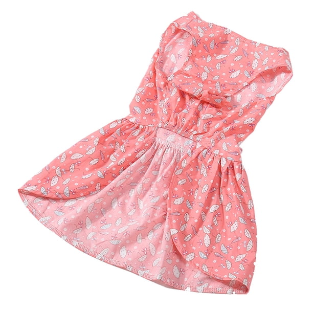 Vestido para Perros Ropa para Cachorros Cuello Redondo sin Mangas Suave Ligero Elegante Vestido para Cachorros para Fiesta Diaria Sesión de Fotos Rosa ANGGREK Otros