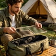 thumbnail image 3 of Portable Grill Rack Adjustable Height Outdoor Stainless Steel Cooking Stove Rack Sturdy Camping Barbecue Stand Multiple Sizes For Tailgaters Tabletop Indoor Grill Grill Table Top Barbecue Grill Vt13, 3 of 4