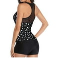 thumbnail image 4 of Women Tankini Swimsuit Tummy Control Top With Shorts Two Piece Bathing Suit, 4 of 6