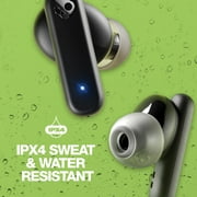 Skullcandy Smokin’ Buds Bluetooth Earbuds with Microphone, True Wireless with Charging Case, True Black, S2TAW-R740