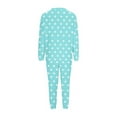 thumbnail image 5 of REALiKUN Women's Valentine Fuzzy Onesie, Hooded Zip-Up One-Piece Pajamas, Date Night & Honeymoon Jumpsuit, 5 of 5