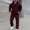 Wine, variant on Men's Tracksuits 2 Piece Outfit Long Sleeve Track suits Athletic Full Zip Active Sports Sets Workout Sports Set Sportswear