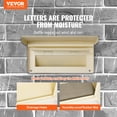 thumbnail image 2 of VEVOR Through The Wall Drop Box, Heavy Duty Steel Through the Wall Mailbox with 2.8-7.9" 13" Combination Lock, 12.5x6.3x16.9" Mail Drop Box, Beige, 2 of 9