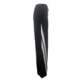 thumbnail image 4 of Tittly Lounge Pants Women Cotton Pants for Women Casual Sweatpants Women Loose Wide Leg Elastic Waist Drawstring Cargo Striped Sweat Pants Pants for Women Trendy Comfy Pants Women Black L, 4 of 4