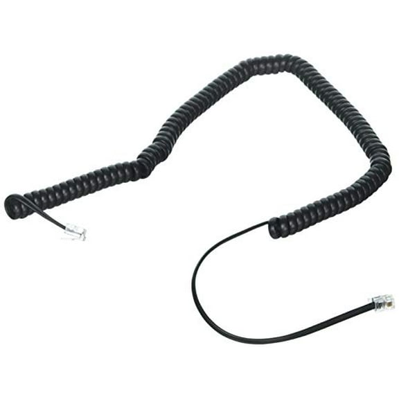 Mitel 12 Ft Flat Black Long Lead Handset Cord For IP 5000 Series Phones