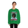 thumbnail image 4 of Glamour Queen Unisex Heavy Blend™ Crewneck Sweatshirt in Irish Green with 'I Will Need Bail Money' Logo, 4 of 4