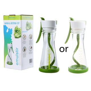 Nicunom 3 Pack Salad Dressing Shaker, 7 Oz Good Grips Dressing Mixer Shaker  Bottles, Black & White & Green