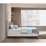 Meridian Furniture Blake Brown Vegan Leather Twin Bed