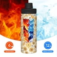 thumbnail image 5 of Pofeuu Honey Honeycomb Print 18oz Sports Insulated Kettle Stainless Steel Vacuum Water Bottle Leakproof Sport Flask, 5 of 7
