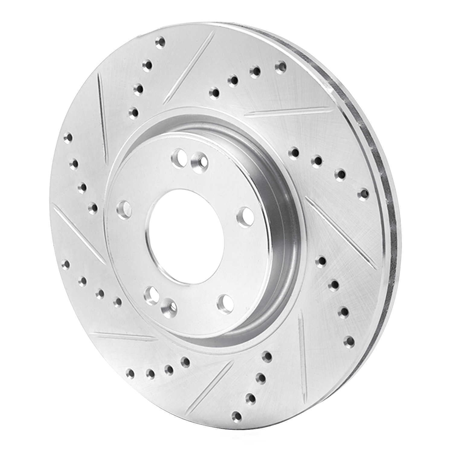 Dynamic Friction Company 631-03019L DFC Brake Rotor - Drilled And Slotted - Silver