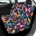 thumbnail image 4 of Pzuqiu Butterflies Car Seat Covers Full Set Easy to Install, for Front Seats SUV Seats Auto Interior Suitable for Trucks Sedans, 4 of 10
