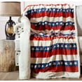 thumbnail image 2 of CARSTENS, INC. Ultra Premium Super Soft Plush Sherpa Fleece Oversized Throw Blanket 54" x 68", Americana, 2 of 7