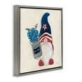 thumbnail image 3 of Stupell Industries Farmhouse Gnome & Americana Bouquet Gray Floating Frame Canvas Art, 18 x 18, by Yvette St. Amant, 3 of 8