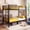 Twin over Twin(Black), variant on Kdymod Twin over Twin Metal Bunk Bed Converts to 2 Separate Beds, Space-Saving Bunk Bed Frame with Storage,Twin Bunk Bed with Built-in Ladder & Safety Guardrail, Black