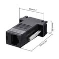 thumbnail image 2 of RJ45 to VGA Extender Adapter RJ45 Female Enternet to DB15 Male Port, 2 of 5