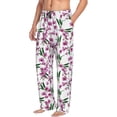 thumbnail image 6 of Honiee Orchids Flowers for men - a sleek fusion of Straight Pajama Pants, versatile Lounge Pants, and cozy Sleepwear, all rolled into one-Small, 6 of 6