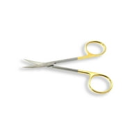 TC Iris Micro Dissecting Lab Sharp Scissors, 4.5" (11.43cm) Fine Point Straight, Stainless Steel