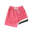 thumbnail image 3 of Boys Casual Elevated Fit Drawstring Waist Shorts UltraComfort High Rise Stretchy Knit Sport Flex Play Pants Tween Kids Summer Soft Comfy Trousers Y2K Streetwear Cute Basic Pants, 3 of 3