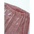 thumbnail image 7 of YONGHS Kids Girls Shiny Flare Pants Hip Hop Jazz Dance Bell Bottom Trousers Red 7-8, 7 of 7
