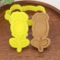 thumbnail image 3 of Cortadoras de galletas de plástico, moldes de galletas, plantas de flores, gadgets para galletas, 08 pasto Feliz Sencillez, 3 of 5