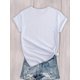 thumbnail image 3 of Camiseta de cuello redondo con estampado de media cara para mujer, informal, de manga corta para primavera y verano, ideal para adultos, hombres, mujeres, adolescentes, jóvenes y deportes., 3 of 7