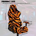 thumbnail image 2 of Whosucclay Tiger Skin Print Gaming Chair Cover, Stretchable Elastic Computer Desk Chair Cover with Armrest Covers, 4Pcs Soft Non Fading Office Chairs Covers Slipcovers, 2 of 8