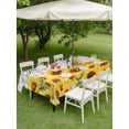 thumbnail image 4 of Outdoor Tablecloth with Umbrella Hole for Patio/Picnic/Party/Camping, Yellow Sunflowers Waterproof Table Cloth Rectangle Table Cover Washable, Summer Floral Elegant Pastoral Checkered (52"x 70"), 4 of 8