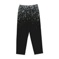 thumbnail image 4 of Naloa Silver Glitter1 Print Women’s Ultra-Soft Comfy Pajama Lounge Pants with Pockets & Drawstring, 4 of 8