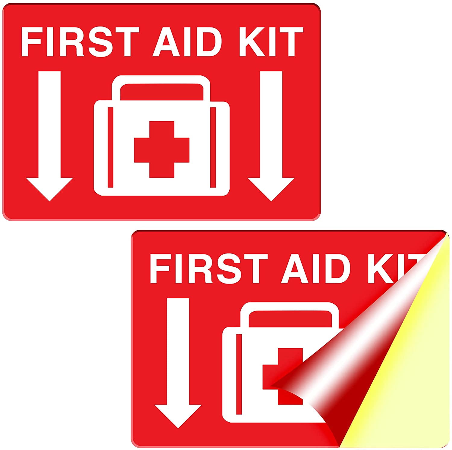 First Aid Trauma-Kits Set Of 3 First Aid Sticker Decals - 180mm X 40mm ...